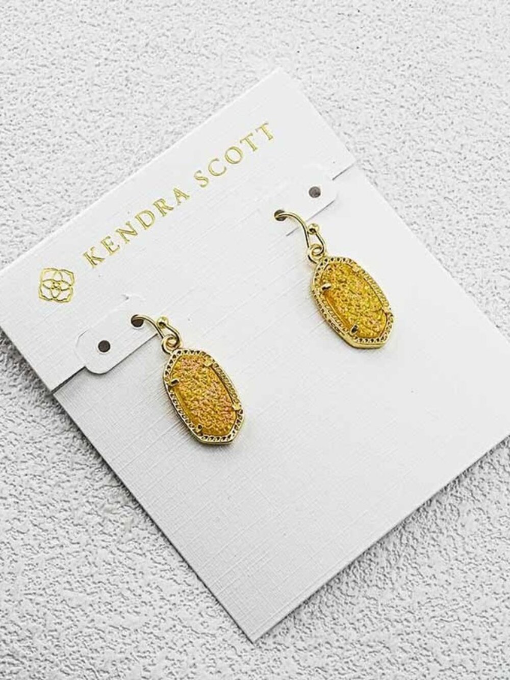 Kendra Scott Yellow Crystal Spike Earrings